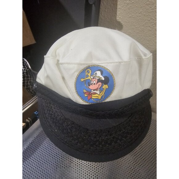 Vintage Mickey Mouse Sailing Disney Cruise Captain RARE Made in USA Snapback